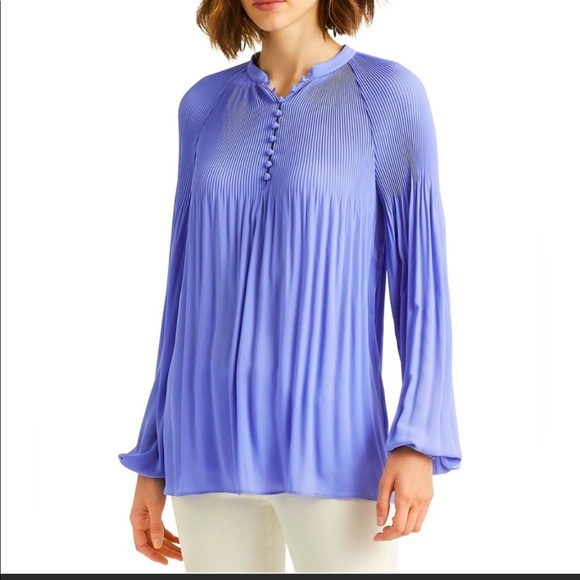 Lauren Ralph Lauren Tops - NWT Ralph Lauren Pleated Georgette Blouse